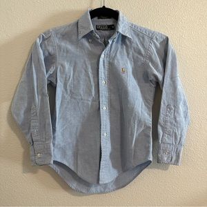 Polo by Ralph Lauren Boys Oxford Blue Shirt Size 10